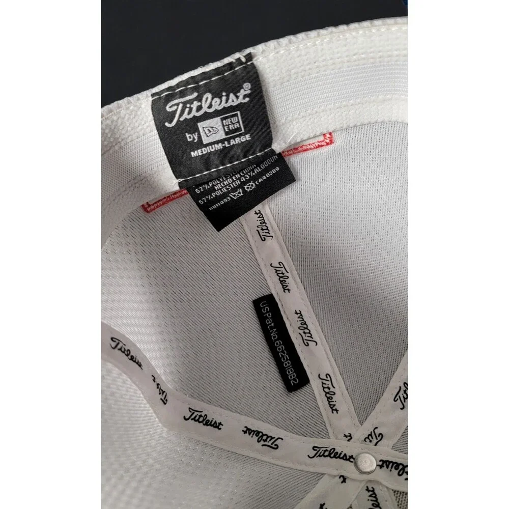 New Era Titleist Footjoy ProV1 FJ White Medium- Large Hat Cap Med/ Lg